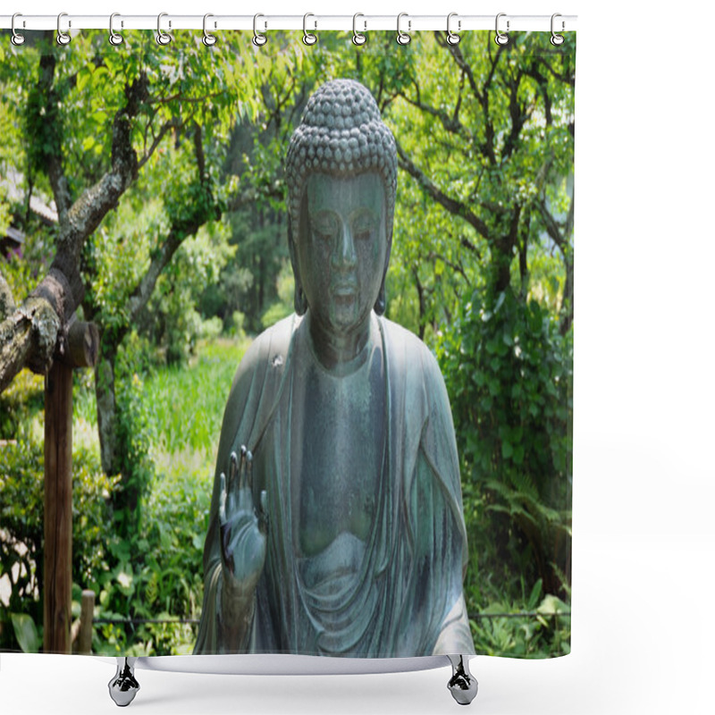 Personality  Buddha Statue Shower Curtains