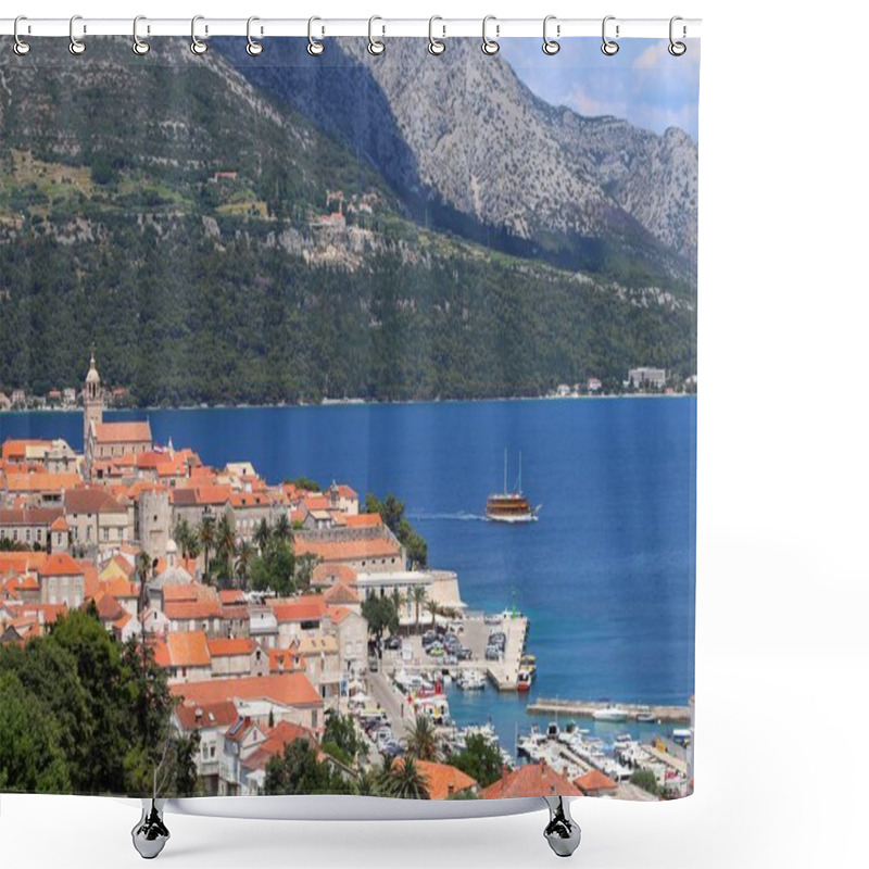 Personality  Croatia Korcula Island Shower Curtains