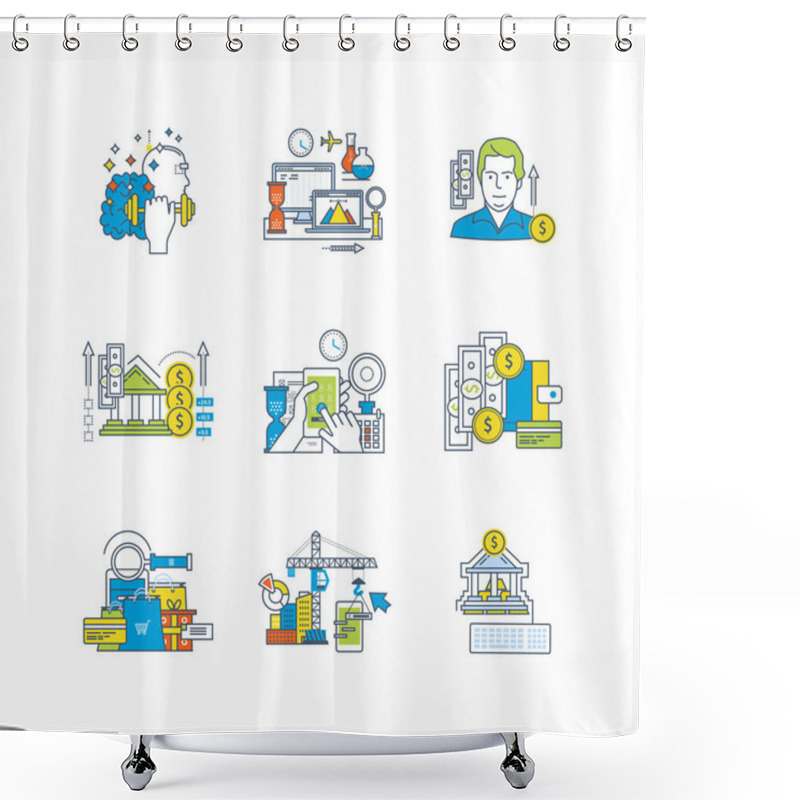 Personality  Education And Research, Finance  Savings, Design, Management, Software Development Shower Curtains