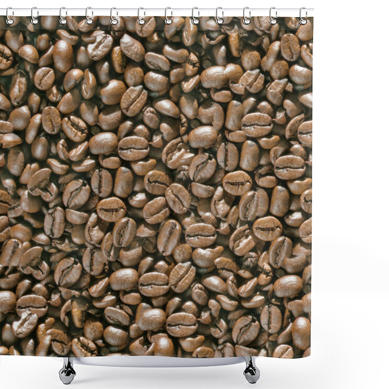 Personality  Coffee Beans Seamless Background. Shower Curtains