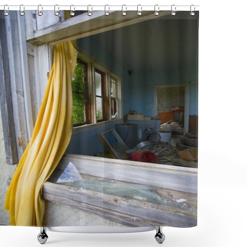 Personality  Abandoned Home Shower Curtains