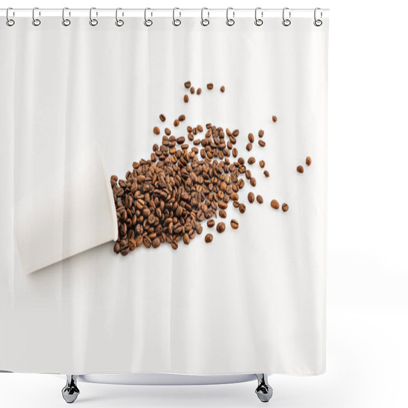 Personality  Scattered Coffee Beans  Shower Curtains