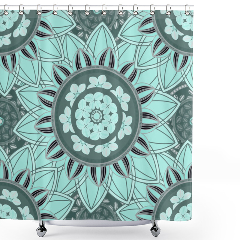 Personality  Mandala Ornament Seamless Pattern Shower Curtains