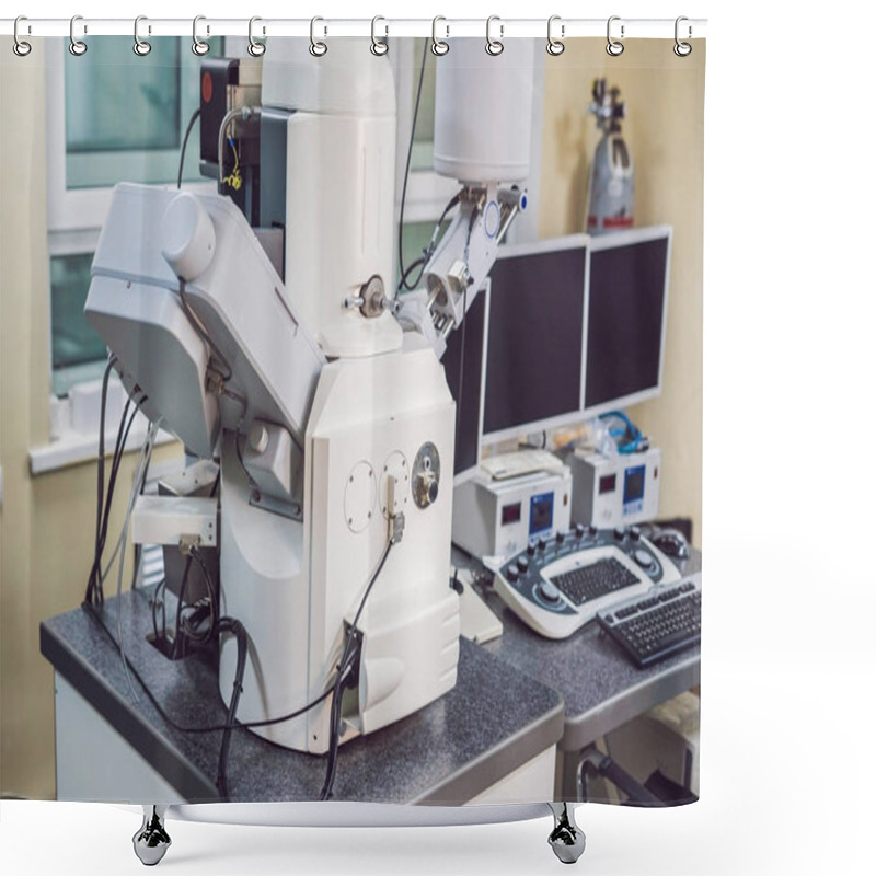 Personality  Scanning Scanning Electron Microscope Shower Curtains