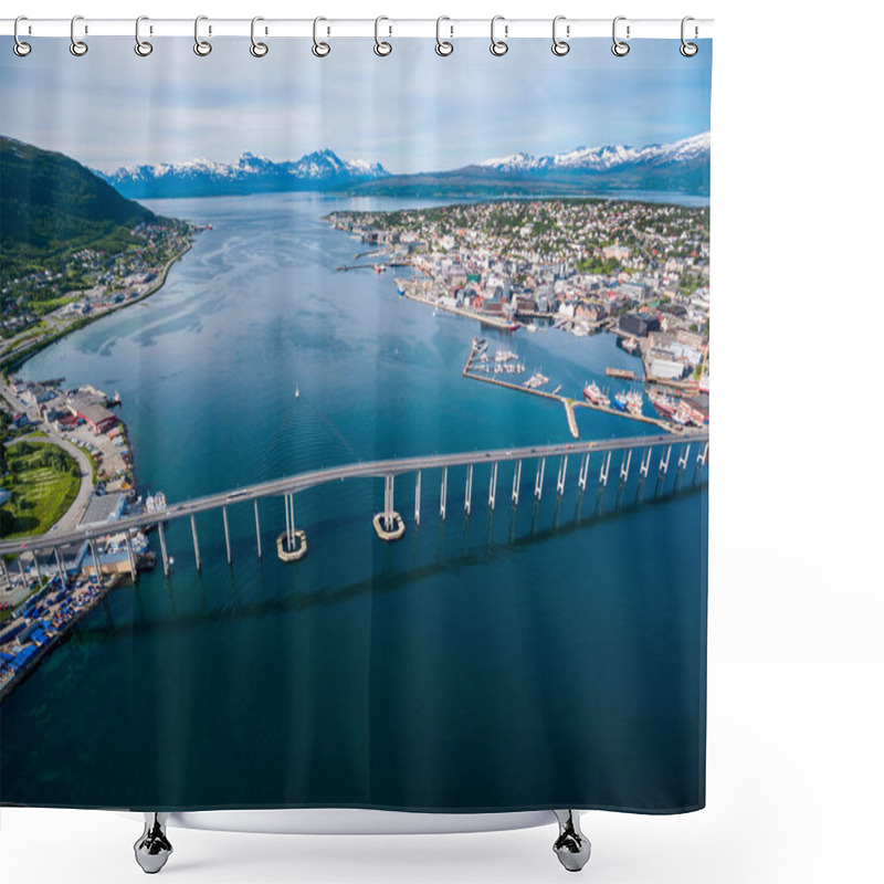 Personality  Bridge Of City Tromso, Norway Shower Curtains