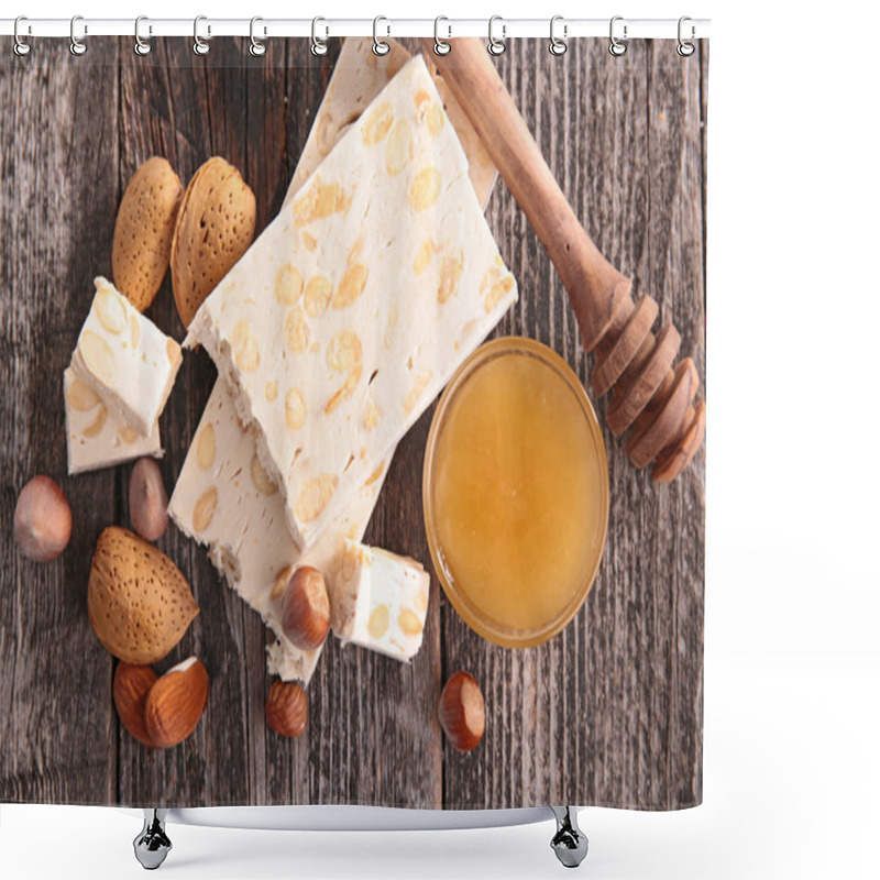 Personality  Nougat Dessert With Nuts Shower Curtains