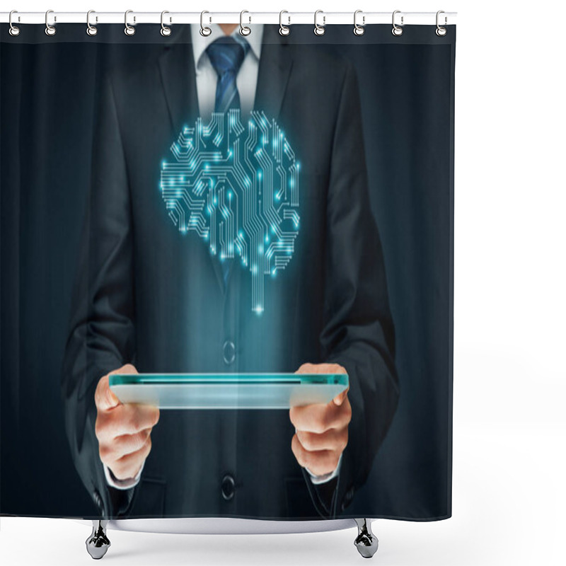 Personality  Artificial Intelligence Concept Shower Curtains