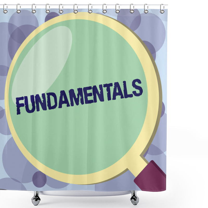 Personality  Text Sign Showing Fundamentals. Conceptual Photo Central Primary Rules Principles On Which Something Is Based Shower Curtains