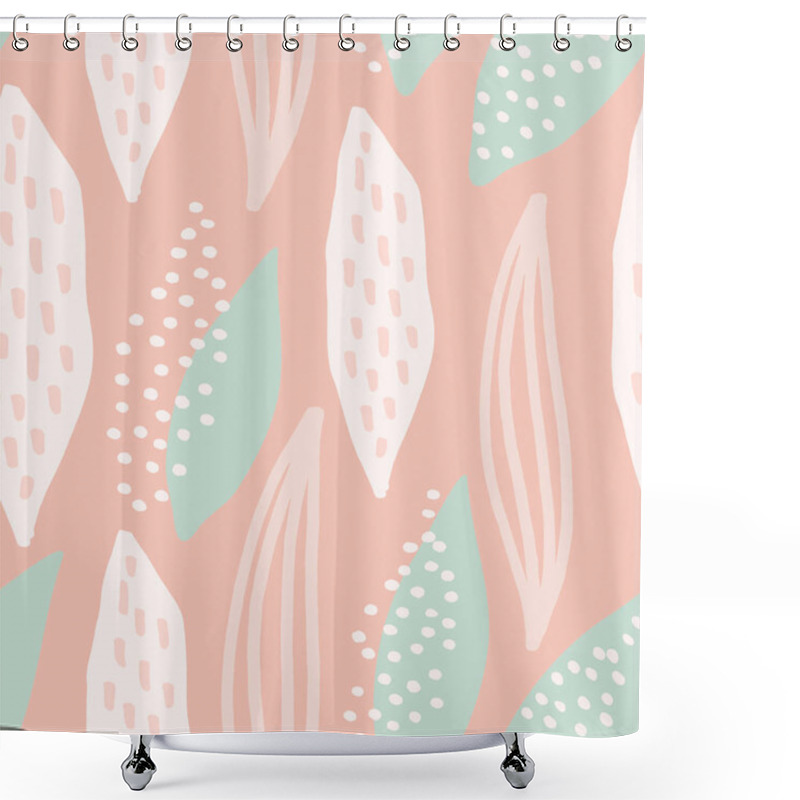 Personality  Seamless Abstract Foliage Pattern Shower Curtains