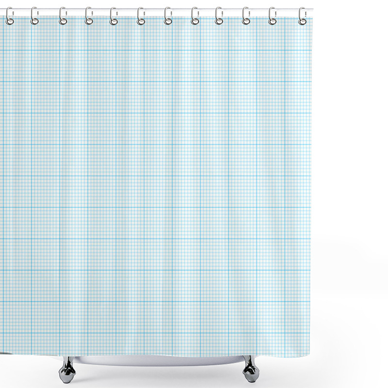 Personality  Graph Paper Shower Curtains