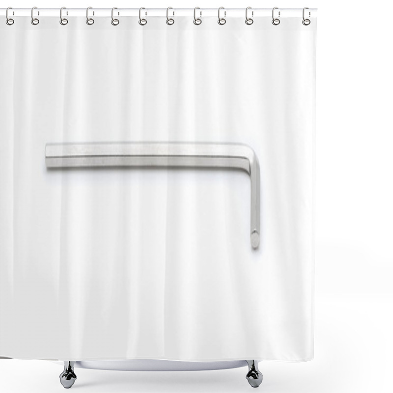 Personality  Hex Key Wrench Isolated Shower Curtains