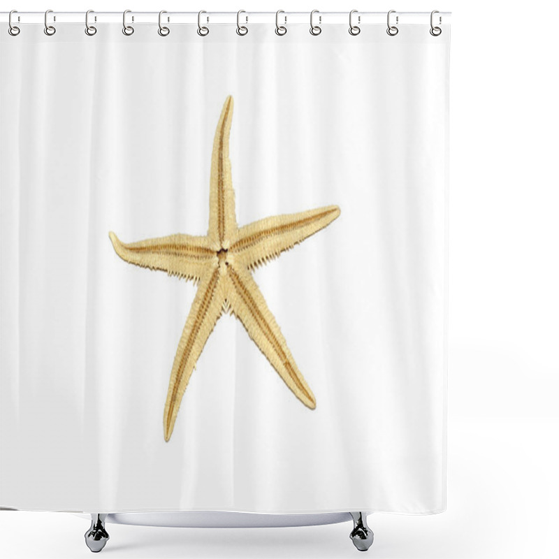 Personality  Starfish Isolated On White Background. Shower Curtains