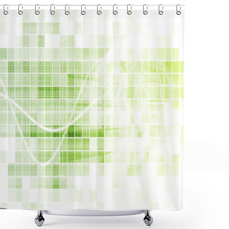 Personality  Virtual Technology Shower Curtains