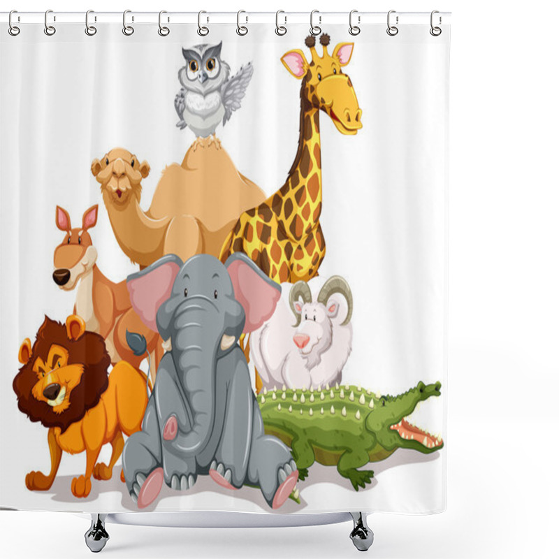 Personality  Wildlife Shower Curtains