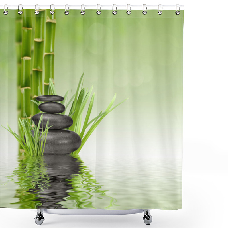 Personality  Spa Stones Shower Curtains