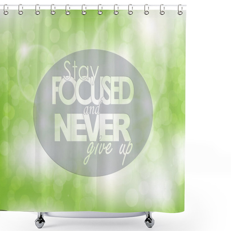 Personality  Motivational Poster Shower Curtains