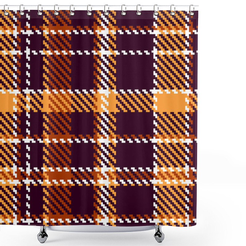 Personality  Seamless Checkered Pattern Shower Curtains