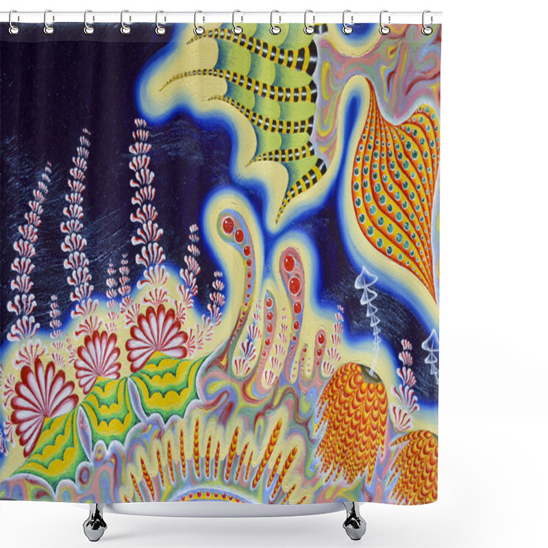 Personality  Flowers And Seascapes Shower Curtains