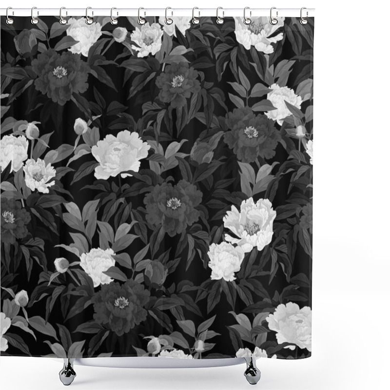 Personality  Floral Pattern With Roses Shower Curtains