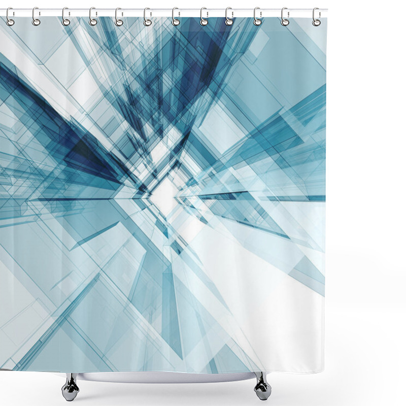 Personality  Abstract Architecture Background Shower Curtains