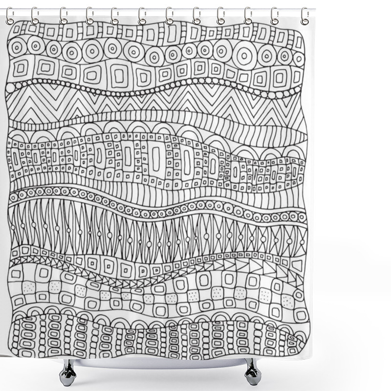 Personality   Hand-drawn Ethnic Pattern Shower Curtains