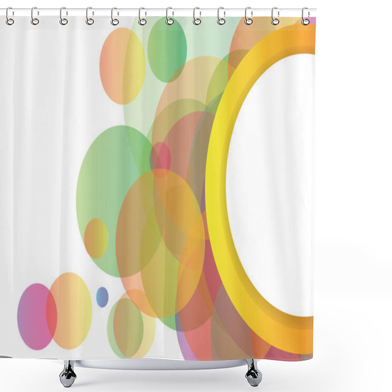 Personality  Abstract Background With Vector  Elements Shower Curtains