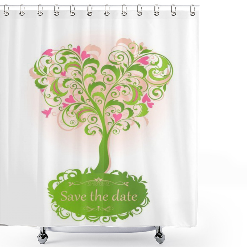 Personality  Beautiful Tree Shower Curtains