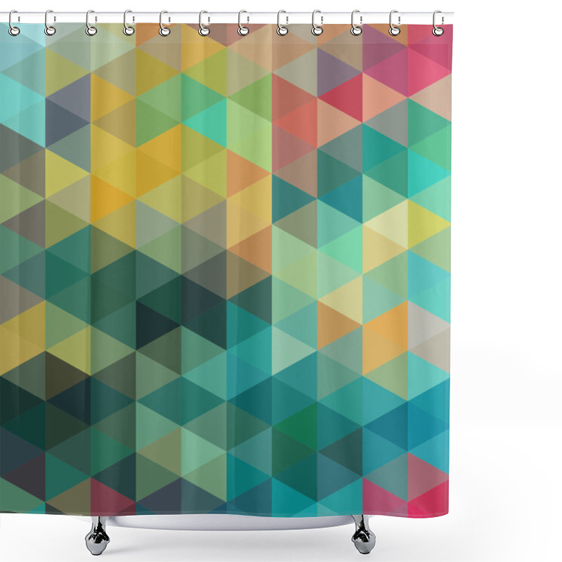 Personality  Triangles Pattern Shower Curtains