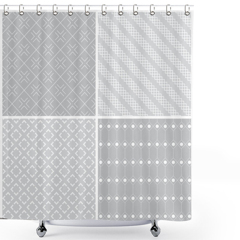 Personality  Seamless Pattern_set37 Shower Curtains