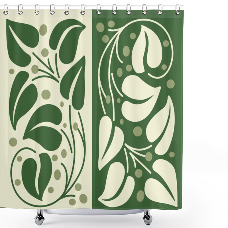 Personality  Background With Floral Theme Shower Curtains