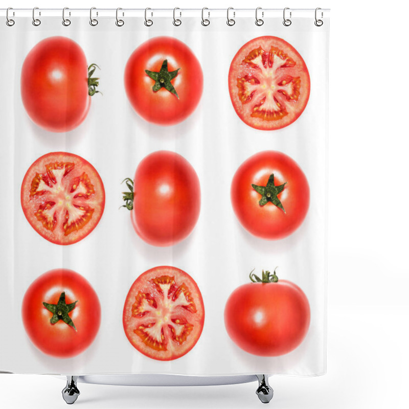 Personality  Composition Of Fresh Tomatoes Shower Curtains