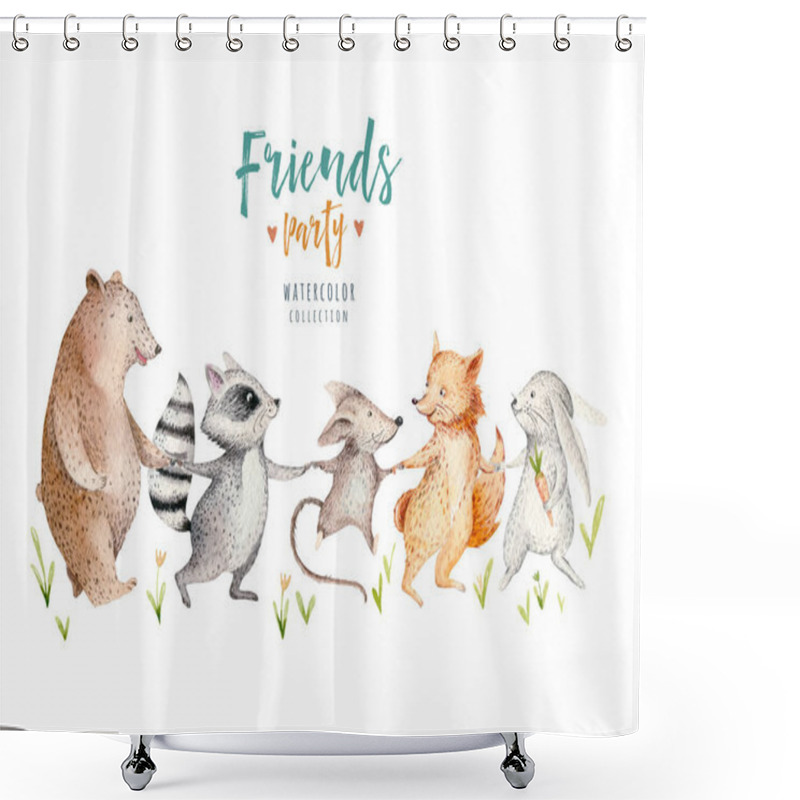 Personality  Cute Babies  Animals Shower Curtains