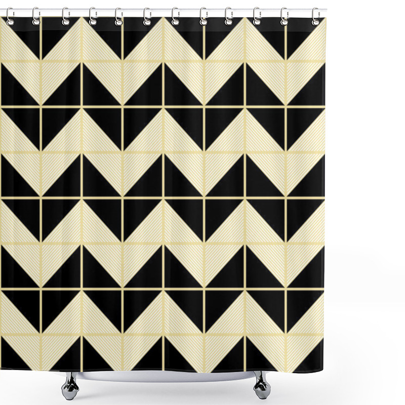 Personality  Seamless Art Deco Background Texture Pattern Shower Curtains