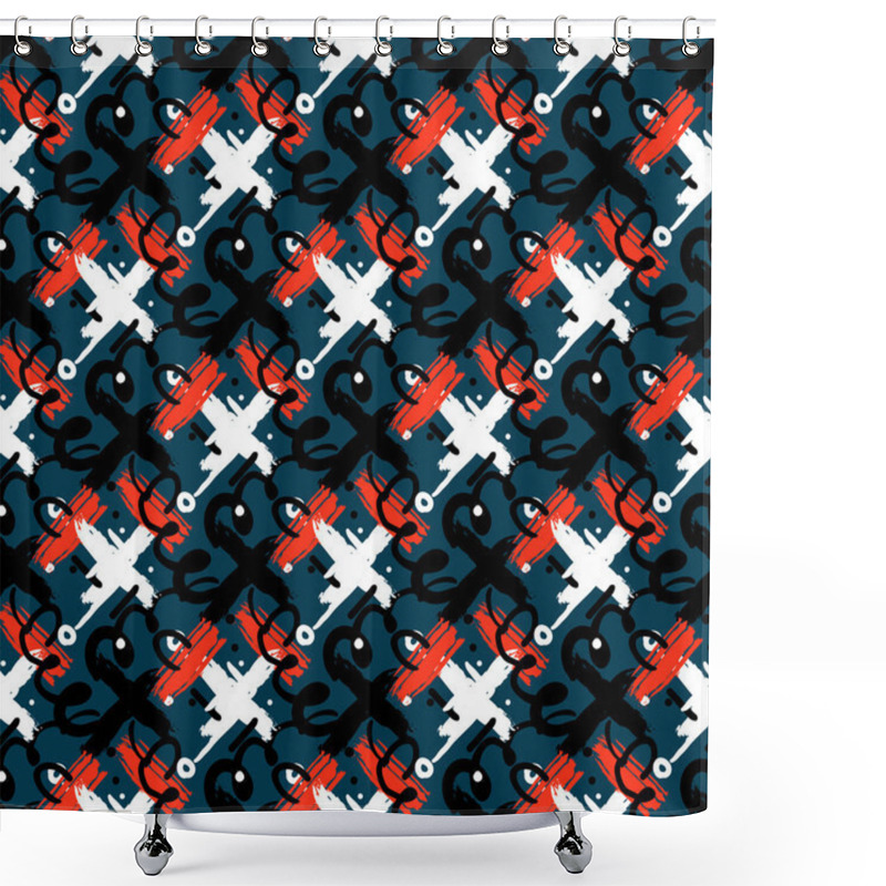 Personality  Abstract Seamless Pattern Shower Curtains