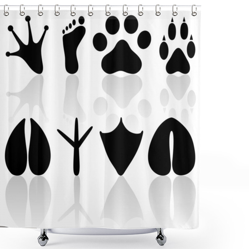 Personality  Footprint Collection Shower Curtains