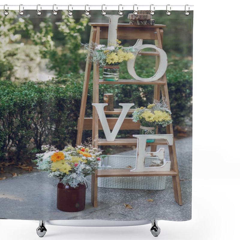 Personality  Wedding Banquet Restaurant Shower Curtains