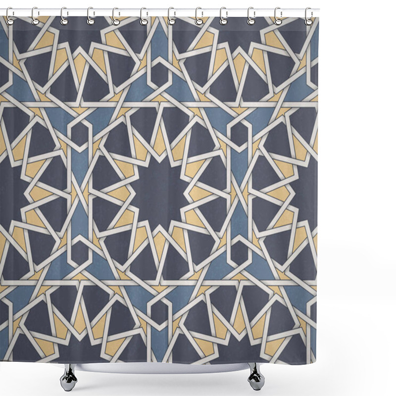 Personality  Light Seamless Symmetrical Abstract Vector Background In Arabian Style. Islamic Traditional Pattern. Shower Curtains