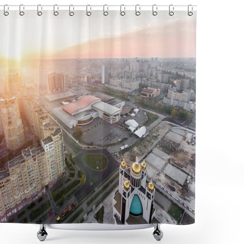 Personality  International Exhibition Centre In Kyiv Shower Curtains