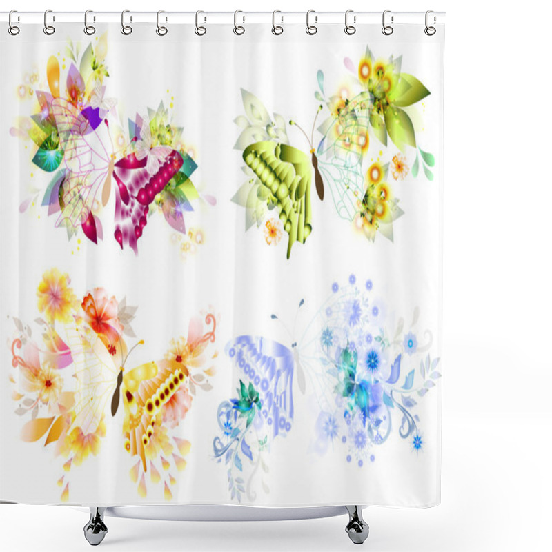 Personality  Four Seasons Spring, Summer, Autumn And Winter Shower Curtains