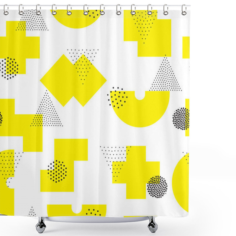 Personality  Geometric Seamless Pattern Shower Curtains