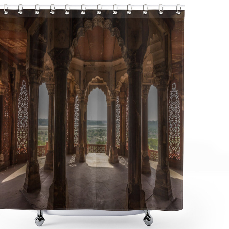 Personality  Nice View Inside Agra Fort Shower Curtains