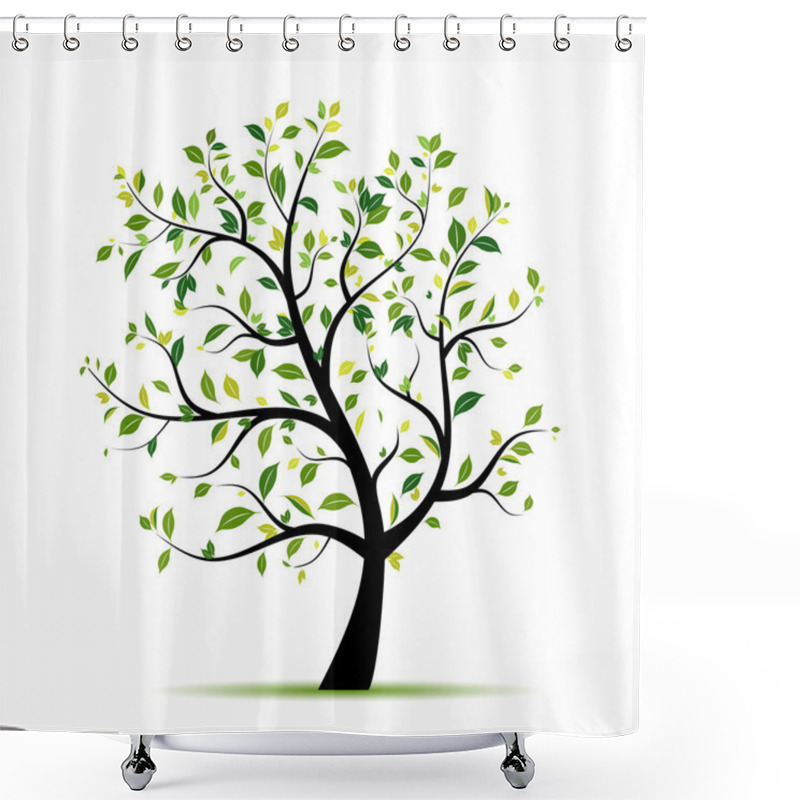 Personality  Spring Tree Green For Your Design Shower Curtains