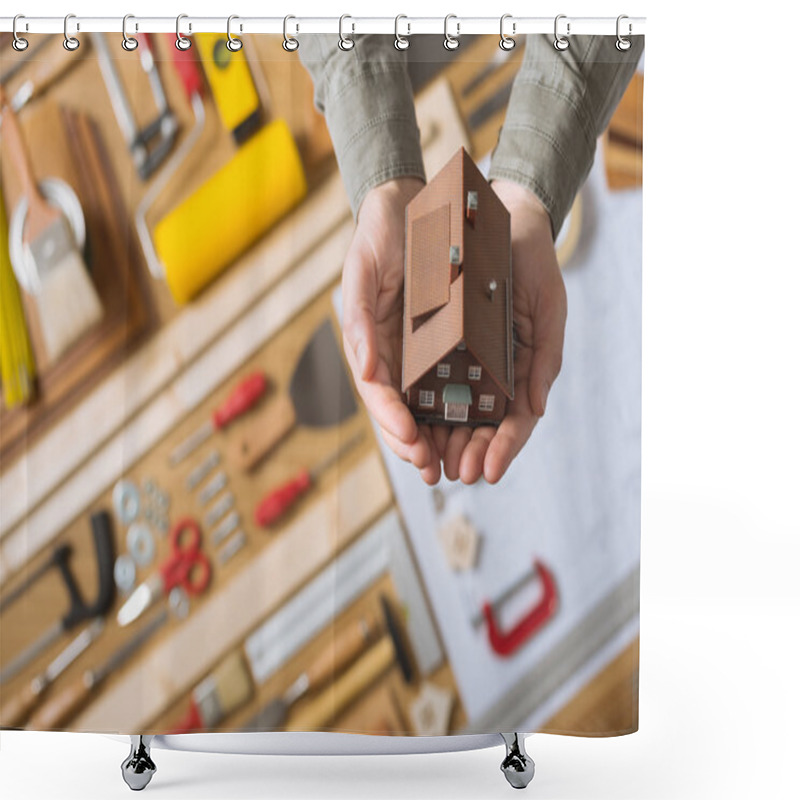 Personality  Home Insurance Concept Shower Curtains