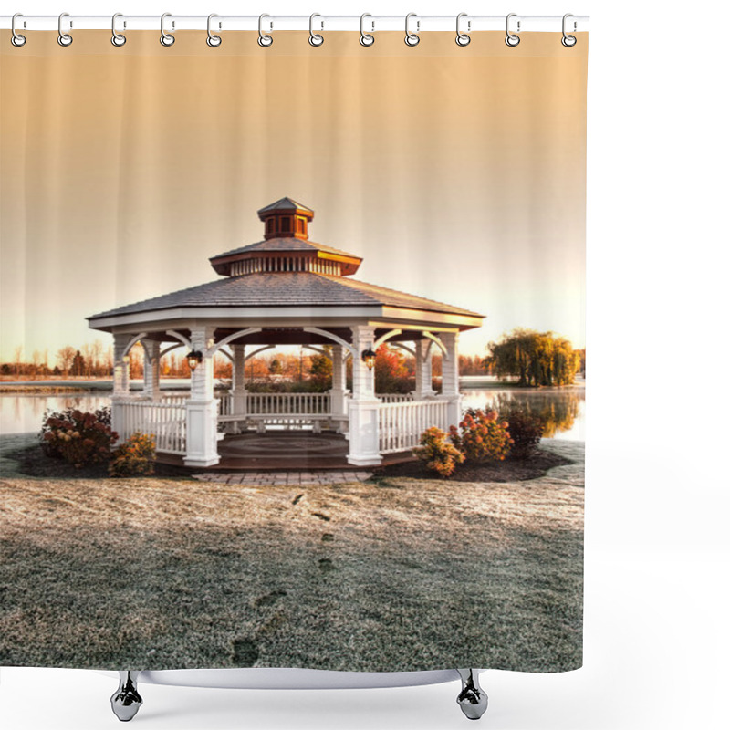 Personality  Gazebo Shower Curtains