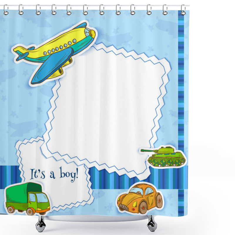 Personality  Toys Frame Boys Shower Curtains