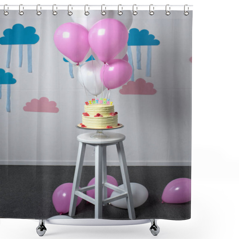 Personality  Delicious Birthday Cake Shower Curtains