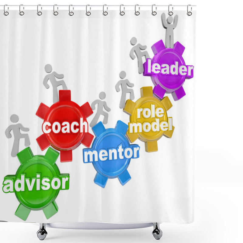 Personality  Coach Advisor Mentor Leading You To Achieve Goals Shower Curtains