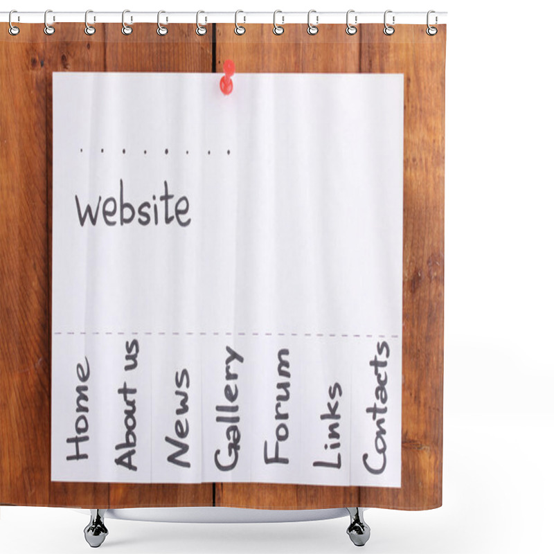 Personality  Advertisement Website Shower Curtains