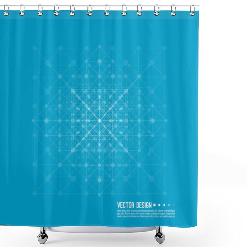 Personality  Virtual Abstract Background Shower Curtains