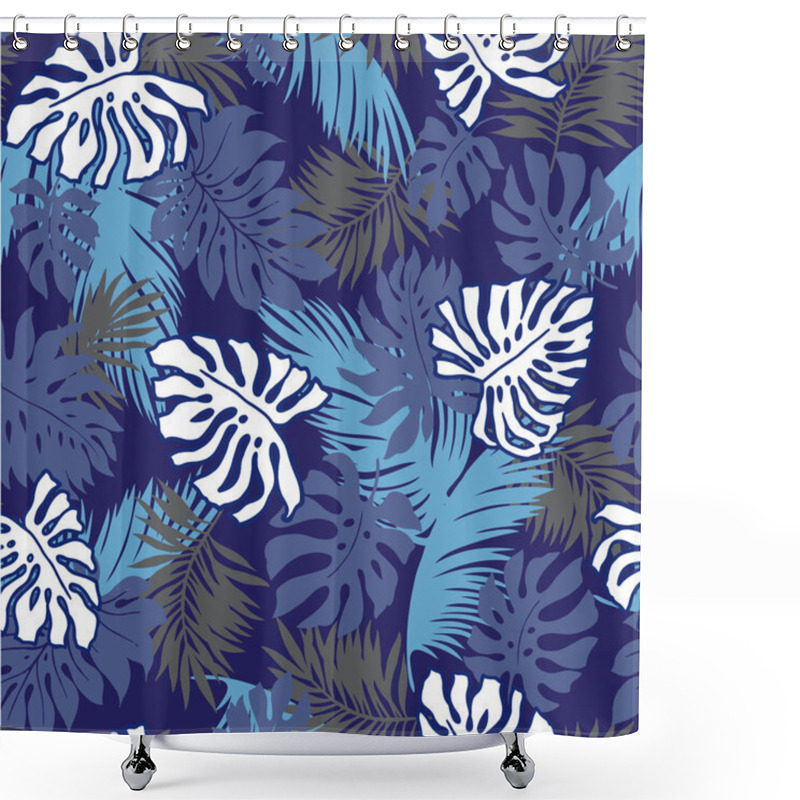 Personality  Repetition Of Hibiscus Shower Curtains